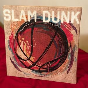 Slam dunk 8x8 art print canvas